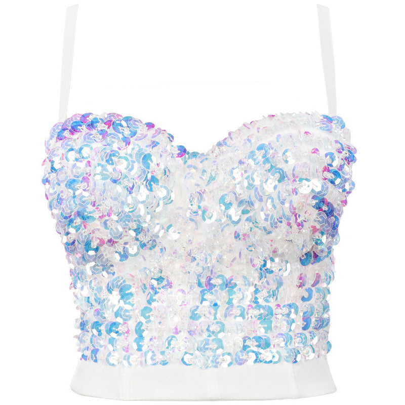 Eliza Sequin Crop Top
