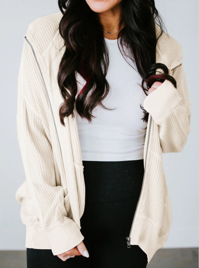 Wanderer Waffle-Knit Hoodie