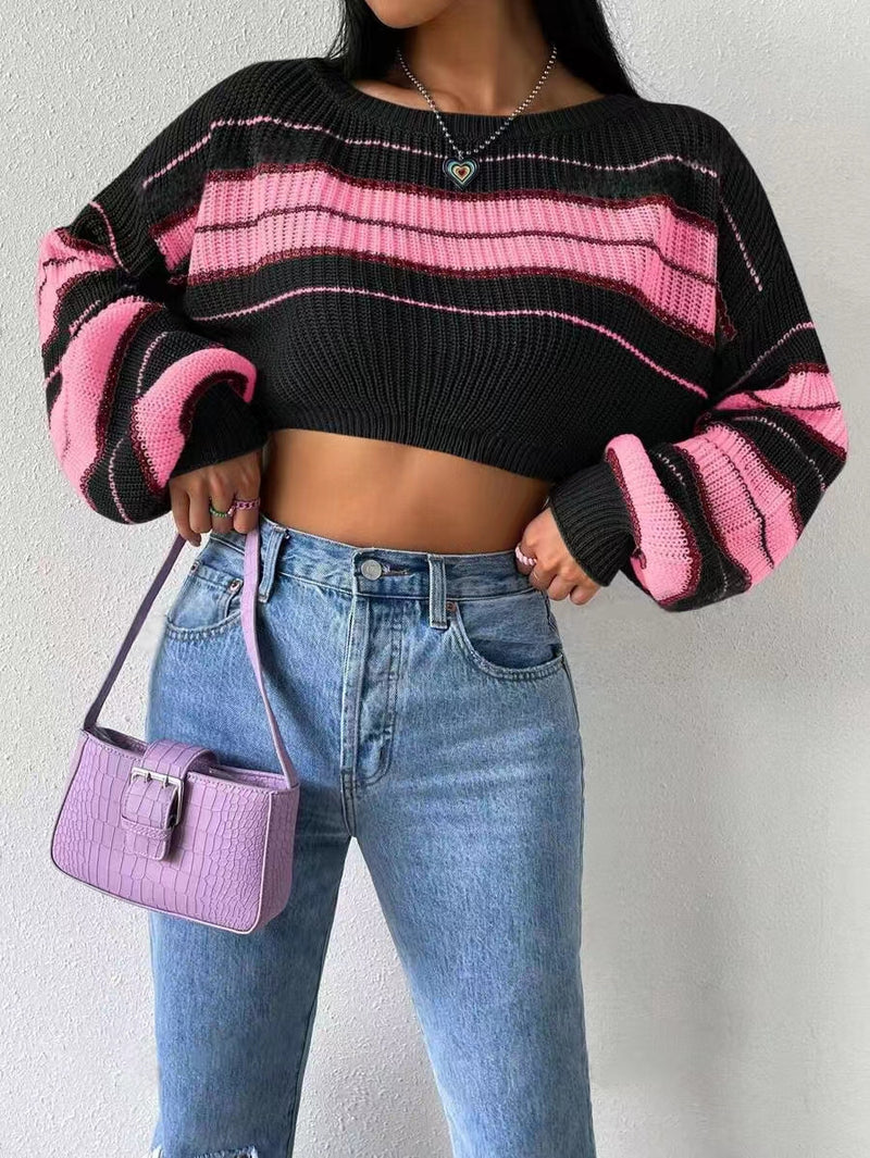 Long Sleeve Striped Sweater