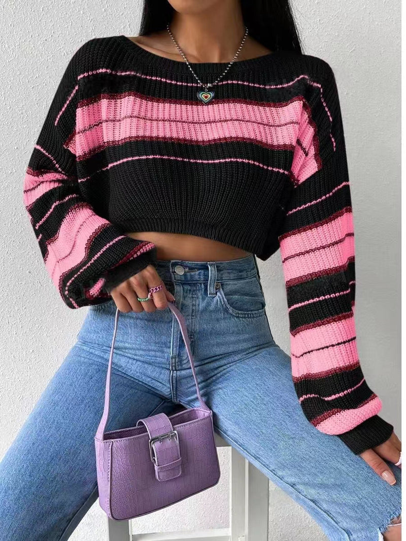 Long Sleeve Striped Sweater