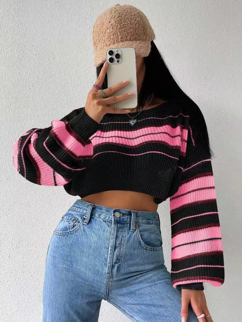 Long Sleeve Striped Sweater