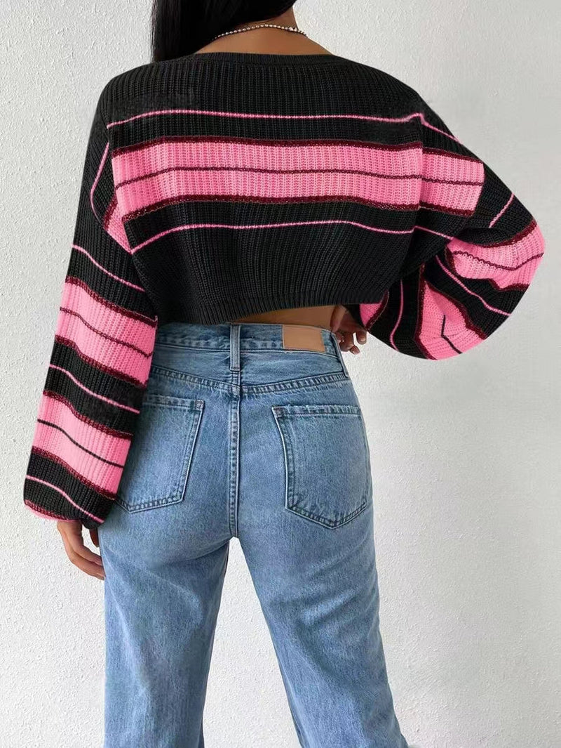 Long Sleeve Striped Sweater