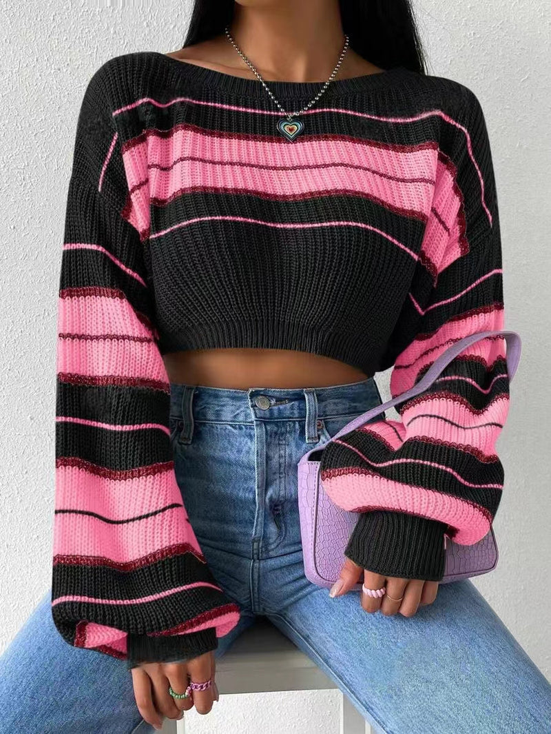 Long Sleeve Striped Sweater