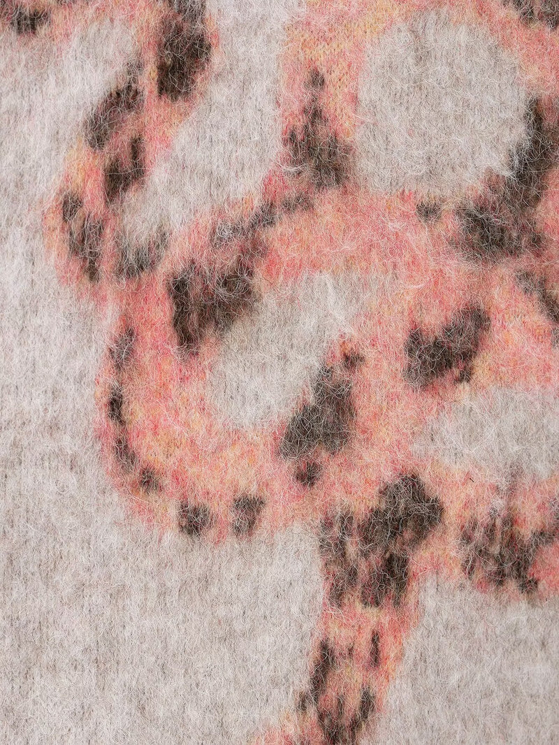 V-Neck Bristle Effect Jacquard Vest