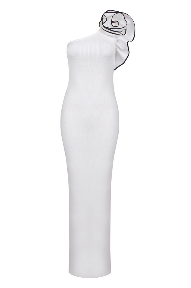 Kathy Knitted Shoulder Floral Maxi Dress