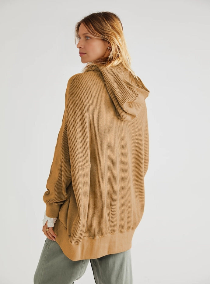 Wanderer Waffle-Knit Hoodie