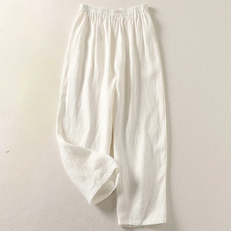 Lila Linen Wide-Leg Pants
