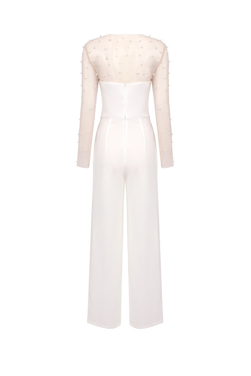 Paza Beaded Jumpsuit Two-Piece Set