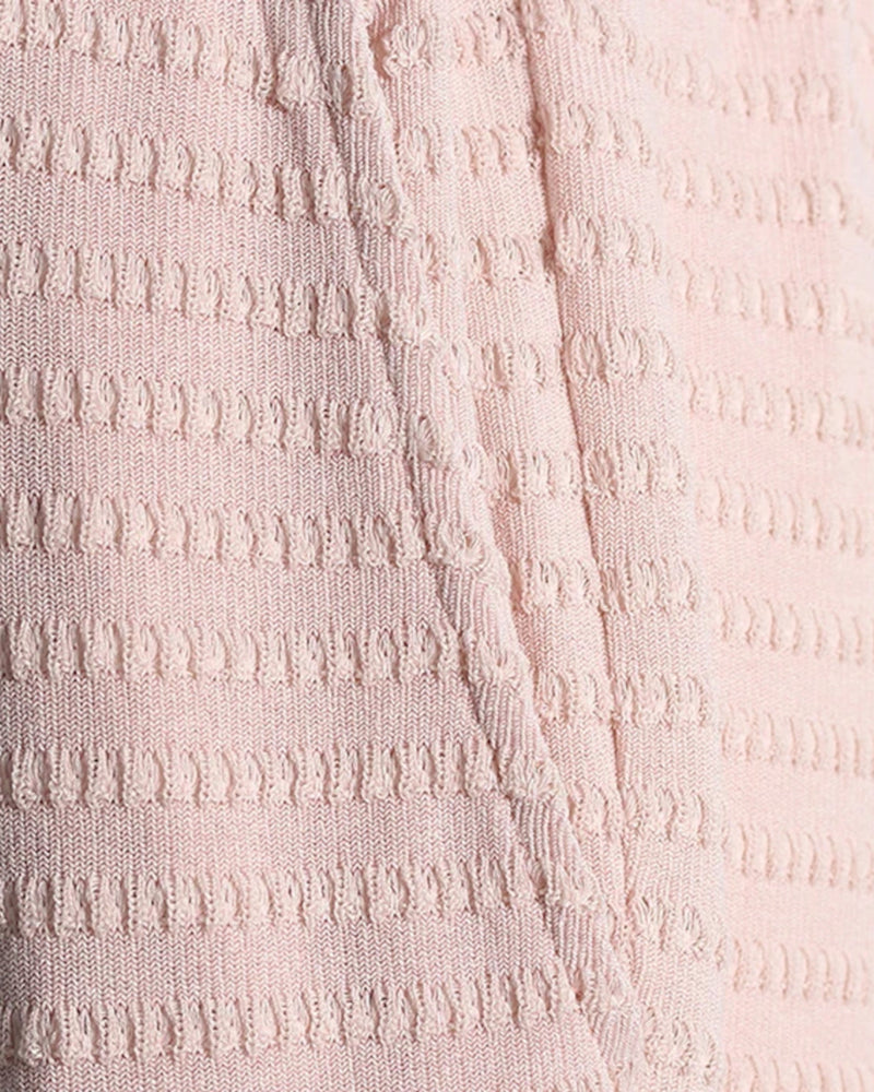 Nadim Floral Two Piece Jumpsuit In Blush Pink