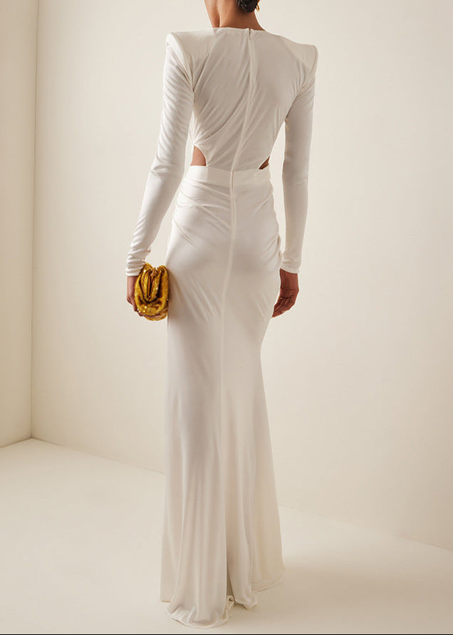 Urania Cutout Crossover Maxi Dress