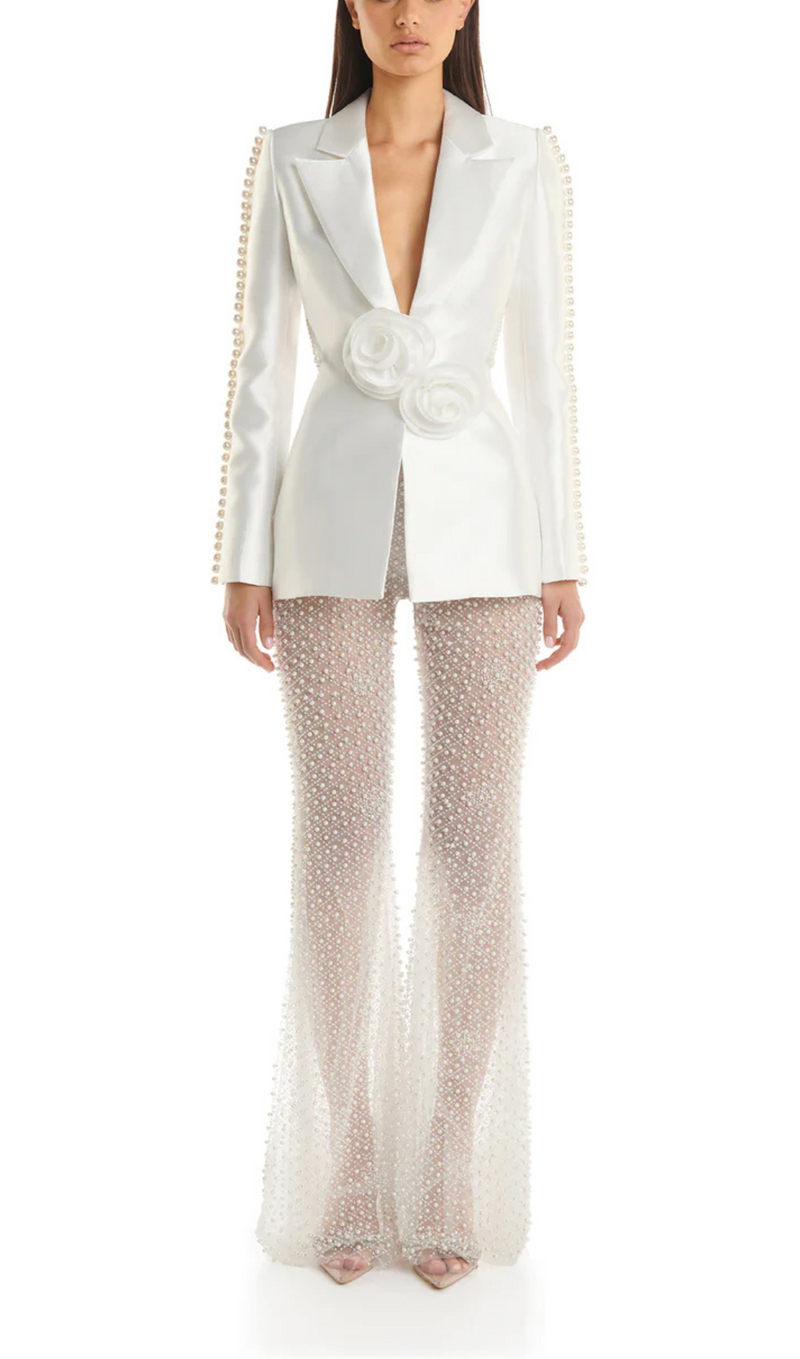 Mio Hollow Tight Trousers Two-Piece Set