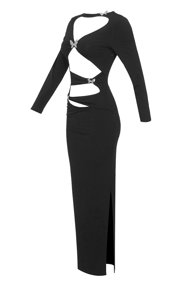 Nydia Butterfly Cutout Maxi Dress