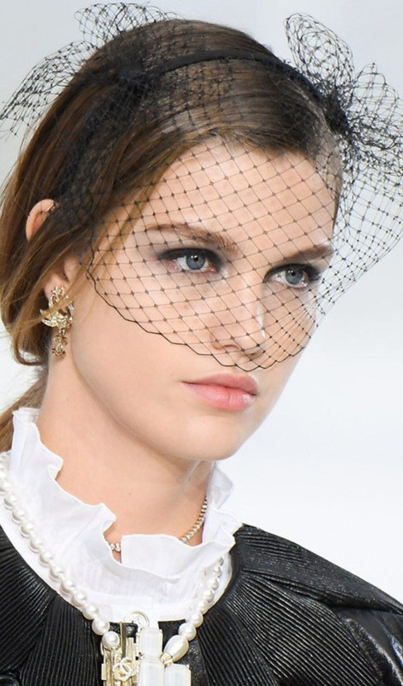 Alyssa Mesh Net Veil Headband
