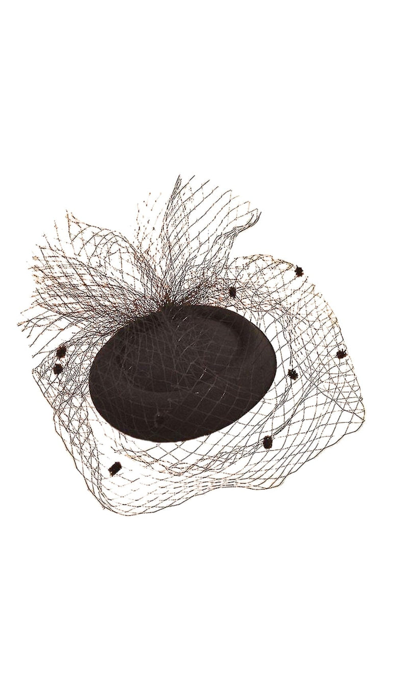 Willa Mesh Net Veil Felt Hat