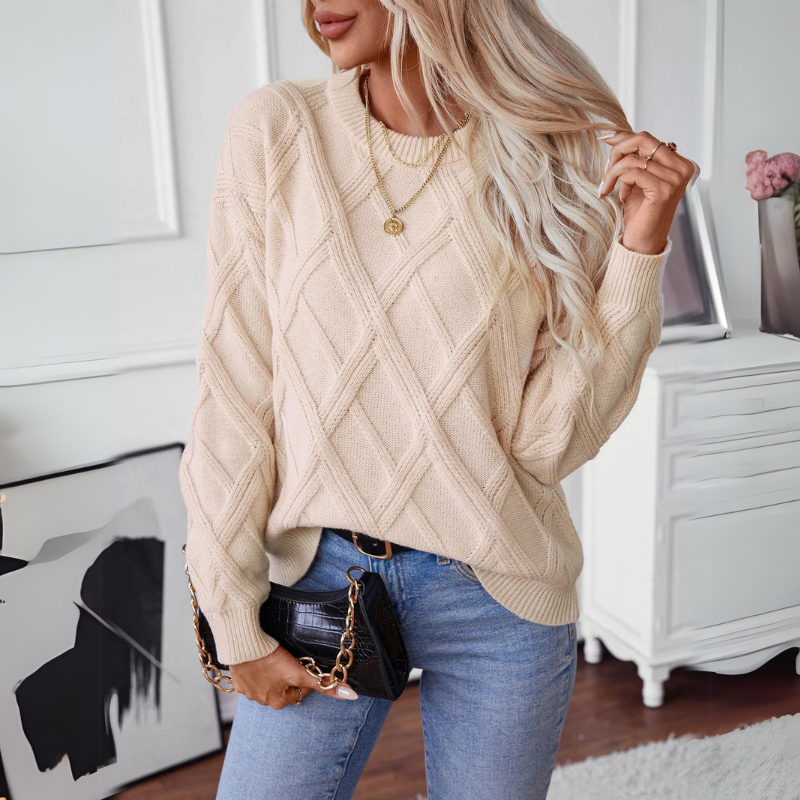 Diana Diamond Knit Sweater