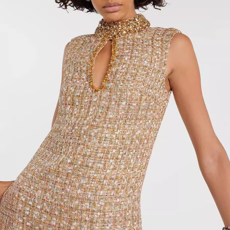 Tiaka Embellished Bouclé Mini Dress