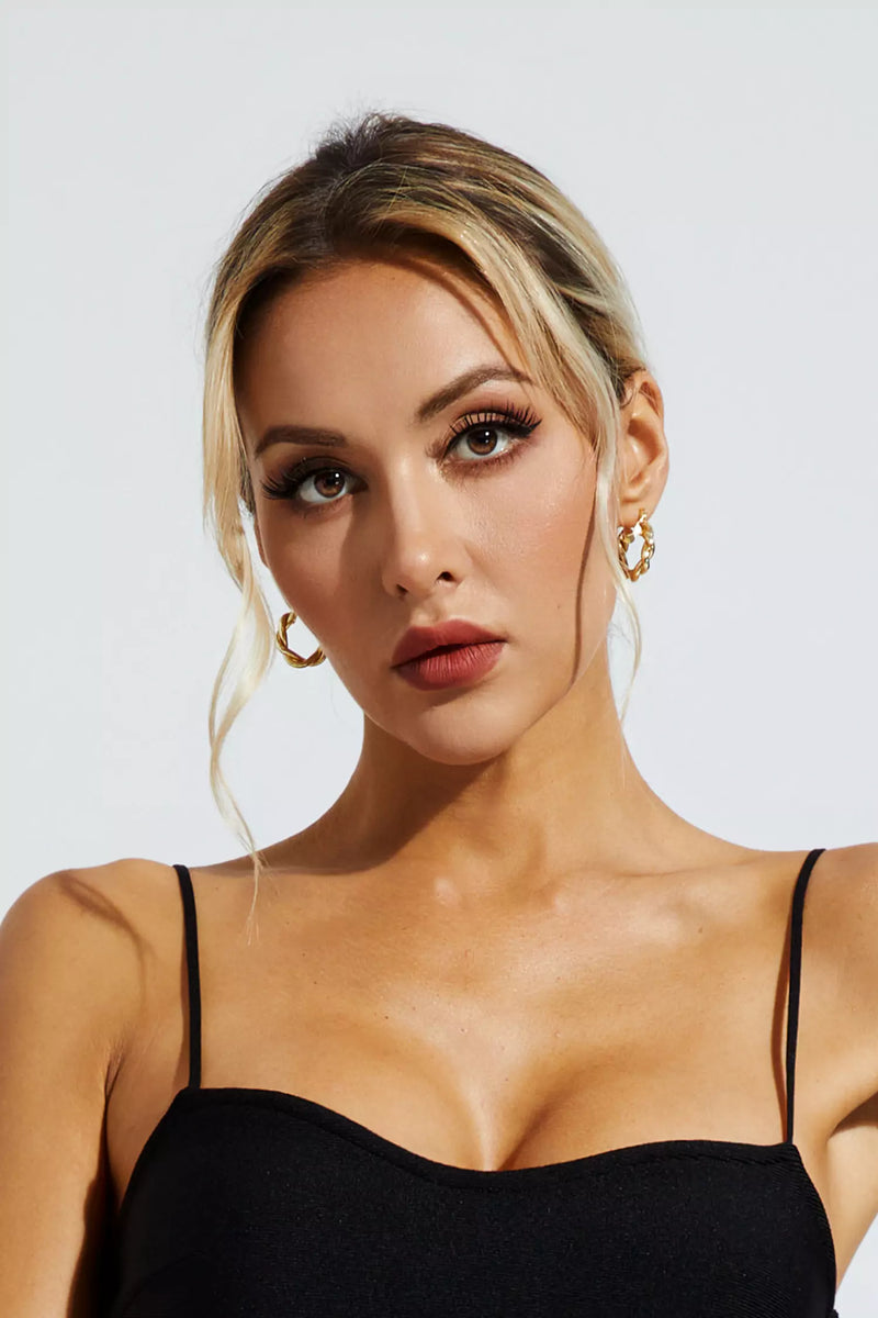 Maina Spiral Circle Earrings