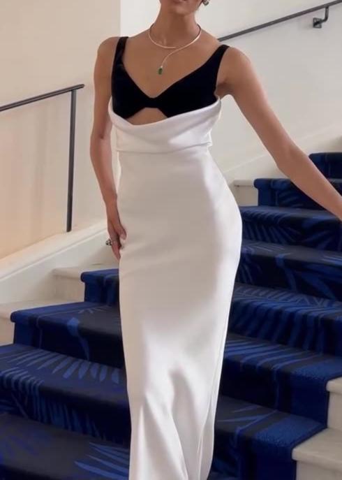 Elke Slip Draped Maxi Dress