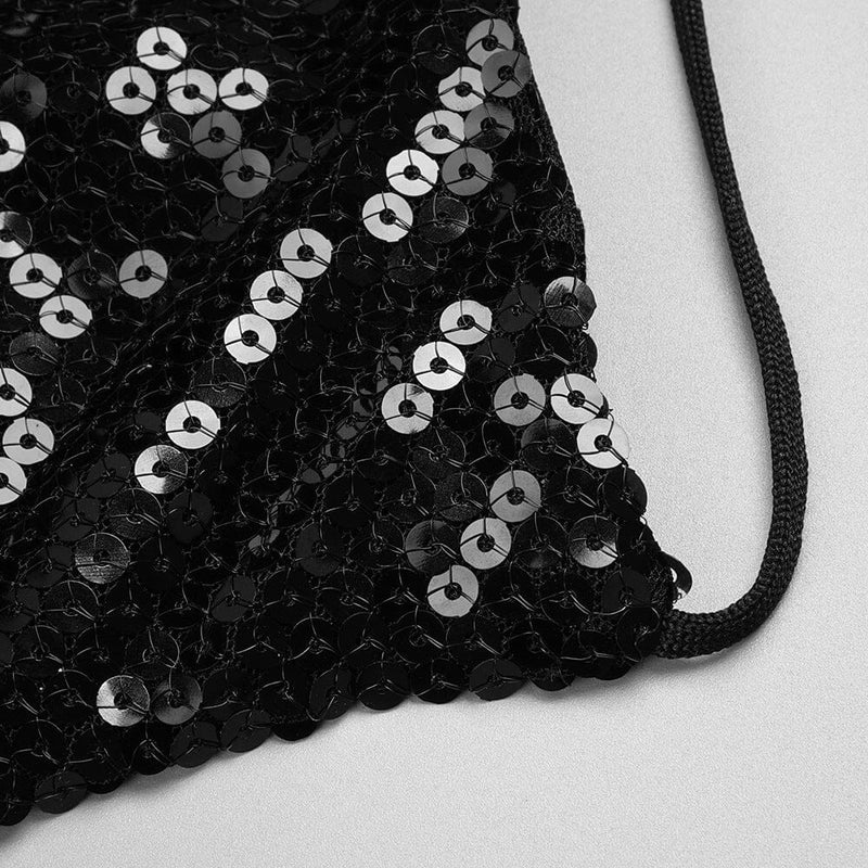 Sephra Front Cutout Backless Maxi Dress In Black