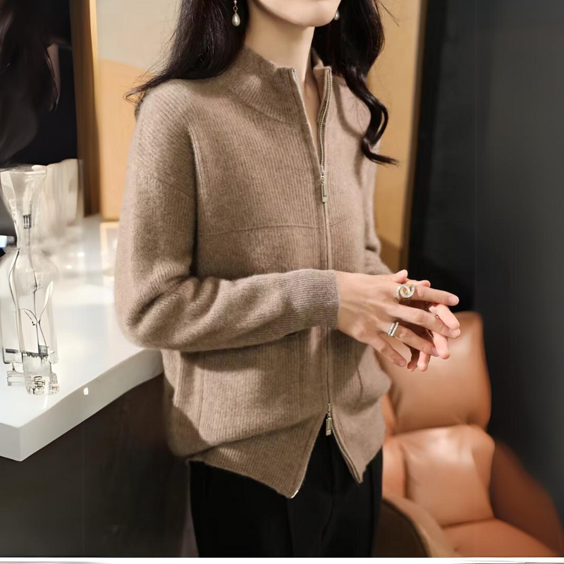 Catherine 100% Merino Zip Up