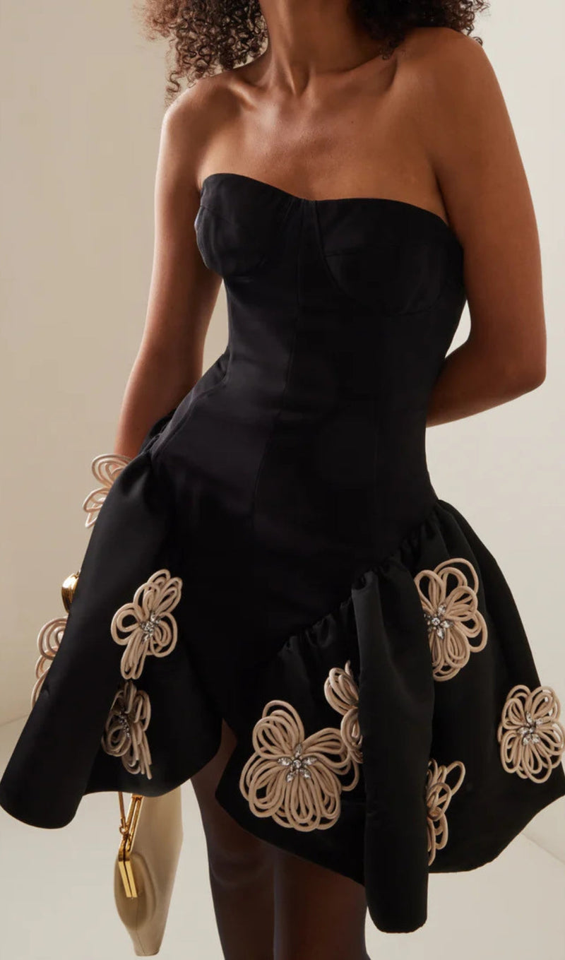 Doro Flower Mini Bandage Dress