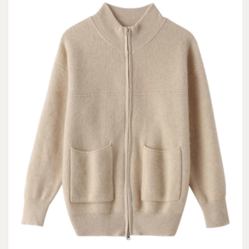 Catherine 100% Merino Zip Up