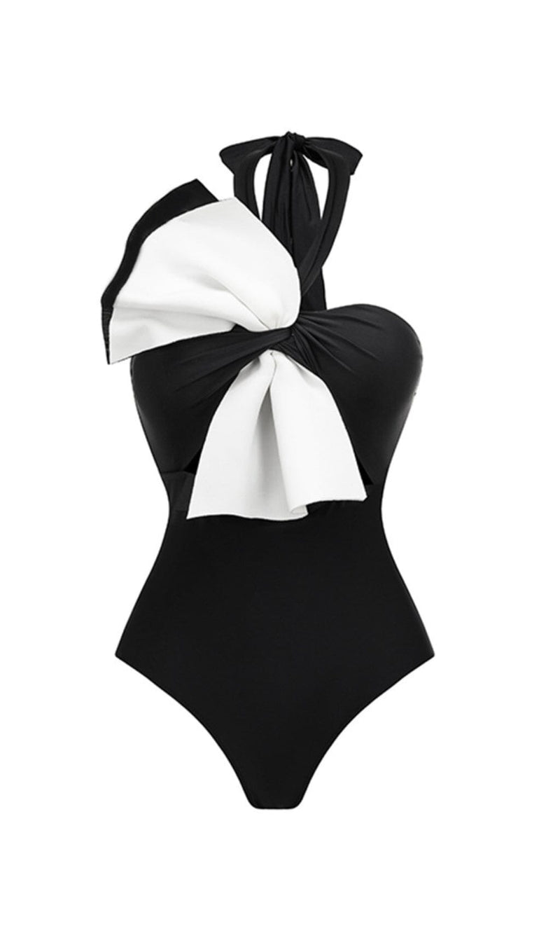 Yendri ruffle Color Block One Piece Swimsuit