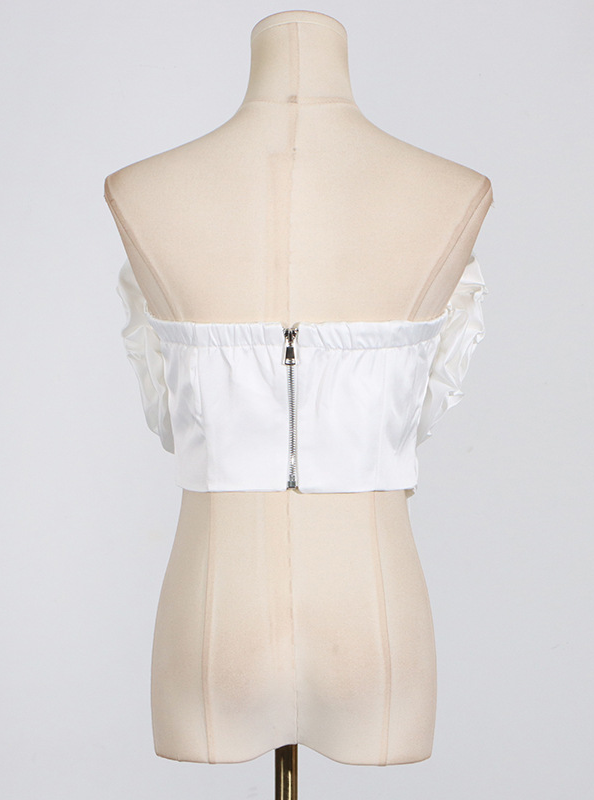 Caitlin 3D Flower Top In Red