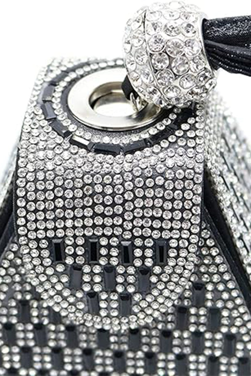 Aelunara Rhinestone-embellished Pyramid Handbag