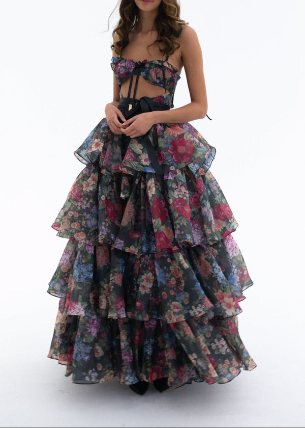 Pardes Floral Printed Skirt Set