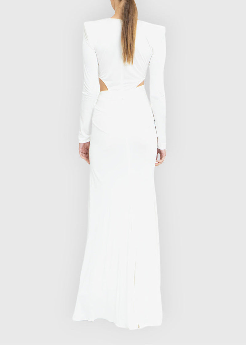 Urania Cutout Crossover Maxi Dress