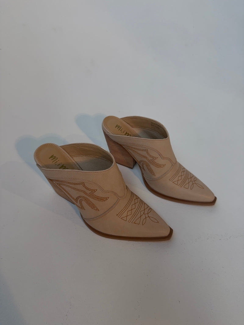 Bree Western Cowboy Mules Beige