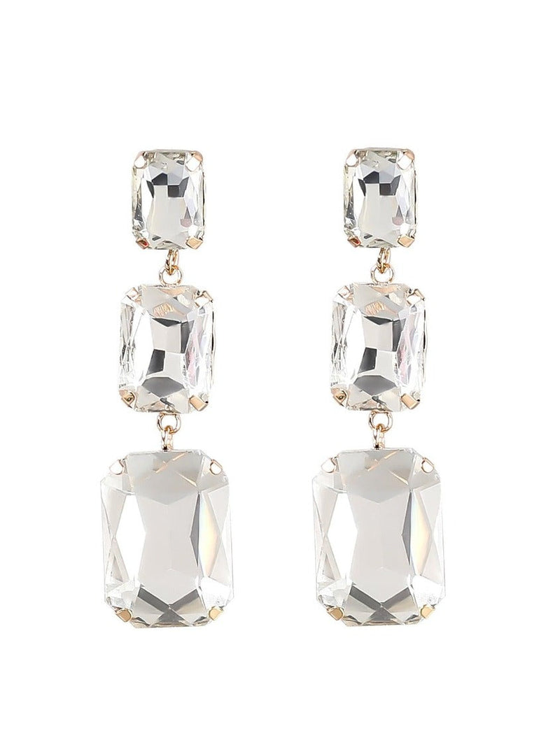 Adalyn Crystal Gem Drap Earrings