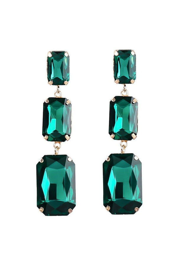 Adalyn Crystal Gem Drap Earrings