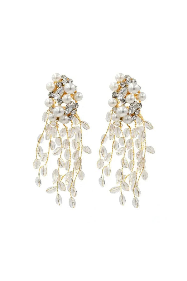 Melanie Crystal Tassel Earrings