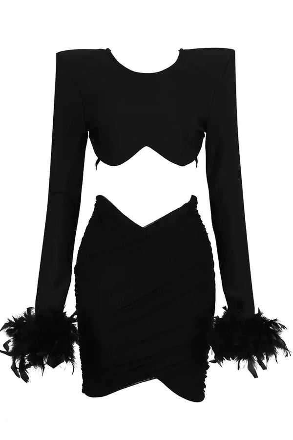 Meadow Black Feather Bandage Set