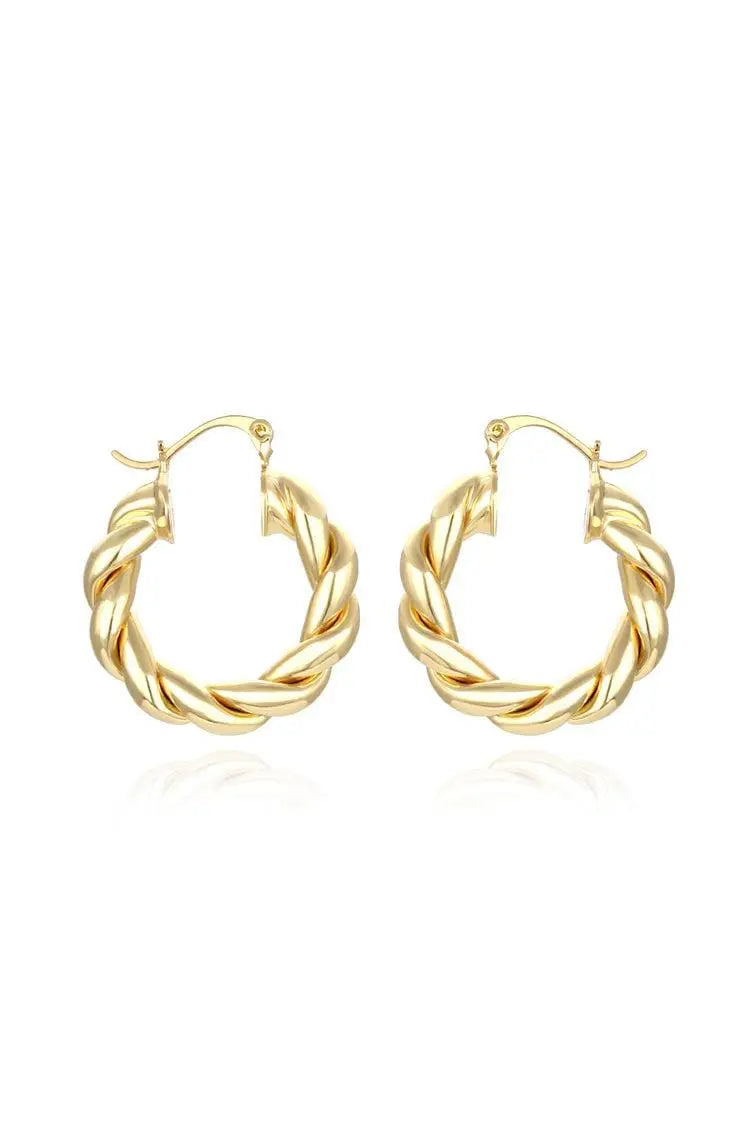 Maina Spiral Circle Earrings