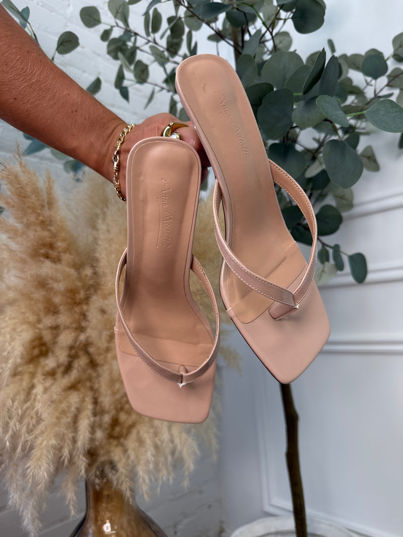 Align Me Kitten Heels Nude