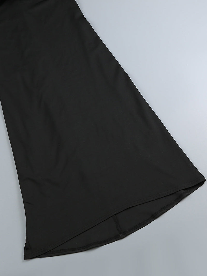 Winnie Floral-Embellished Crêpe Maxi Dress In Black