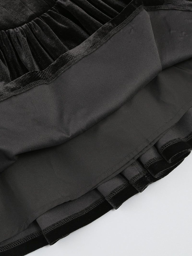 Verity Off-Shoulder Floral-Applique Mini Dress