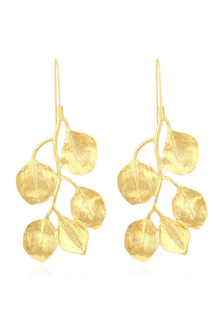 Carwyn Golden Leaves Earrings