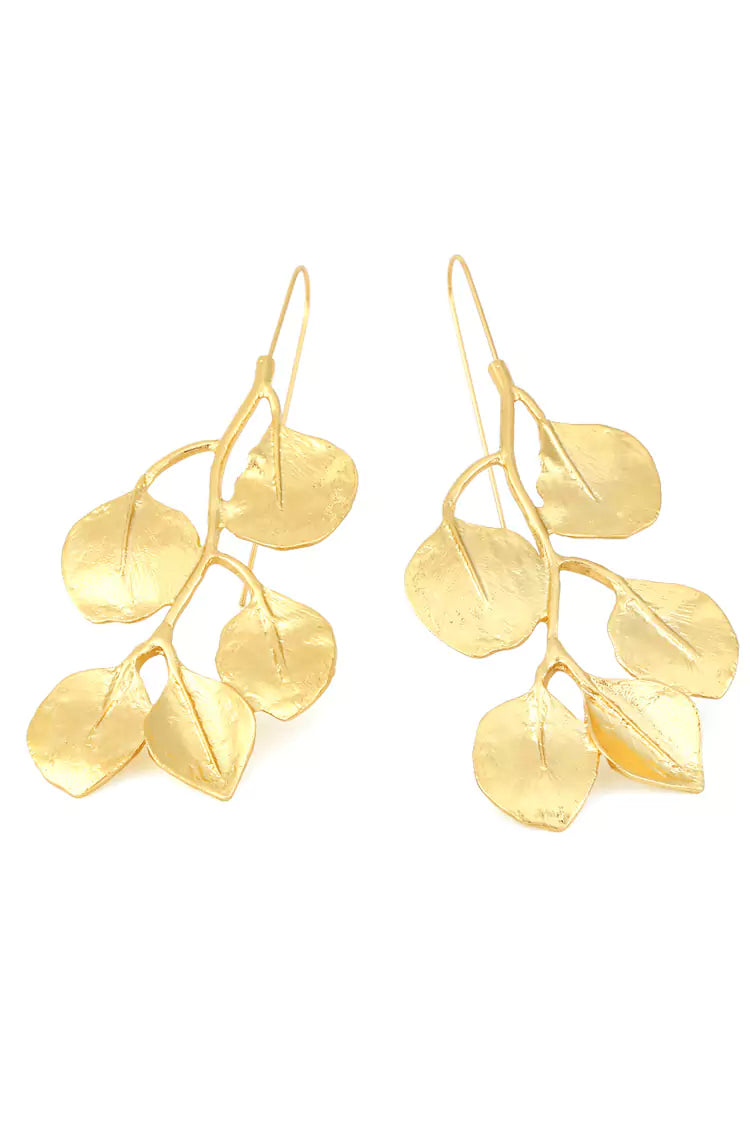 Carwyn Golden Leaves Earrings