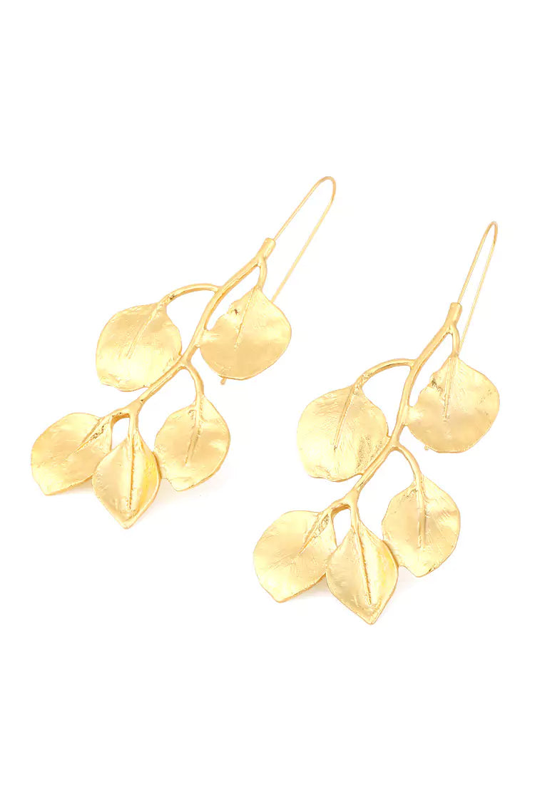 Carwyn Golden Leaves Earrings