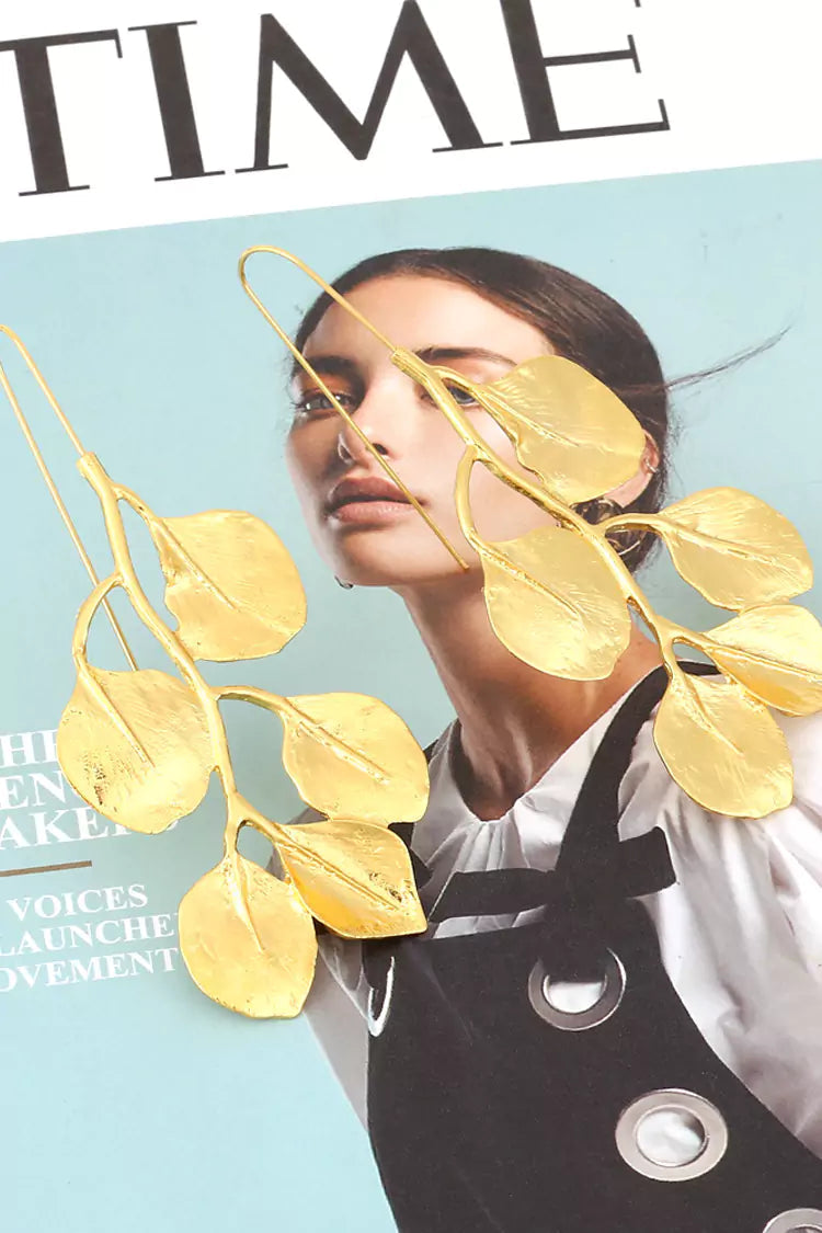Carwyn Golden Leaves Earrings