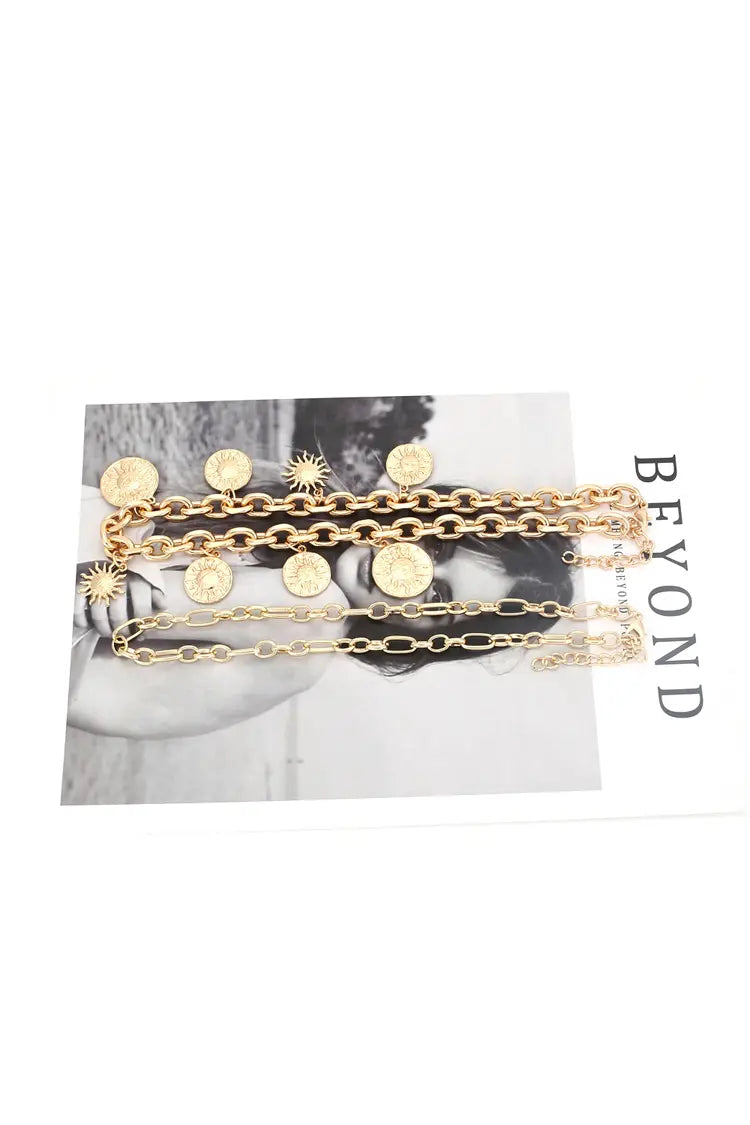 Presley Golden Sun Necklace