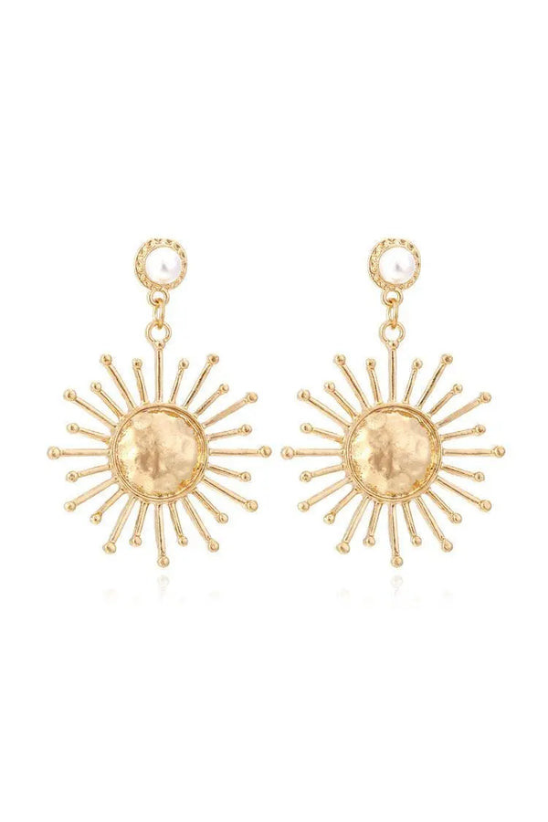 Tigerlily Pearl Sun Earrings