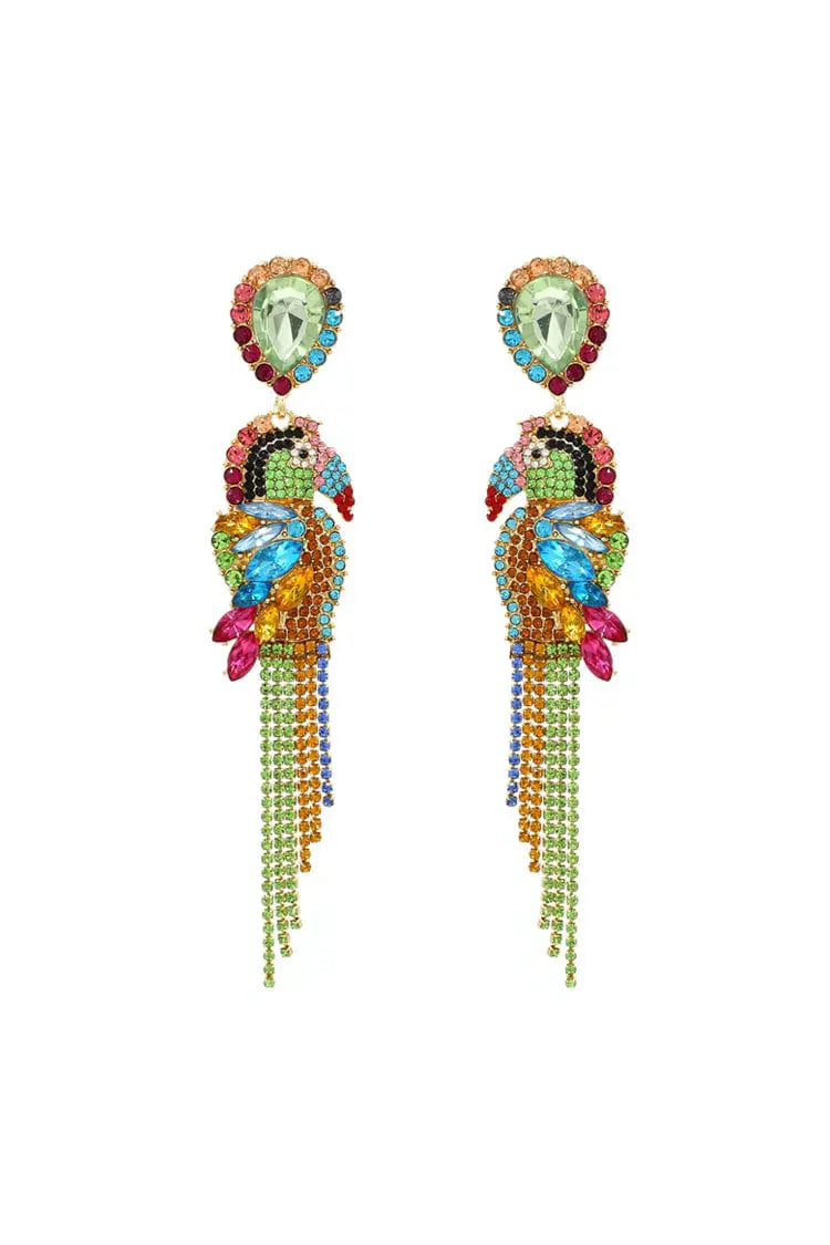 Kaizen Parrot Diamante Earrings