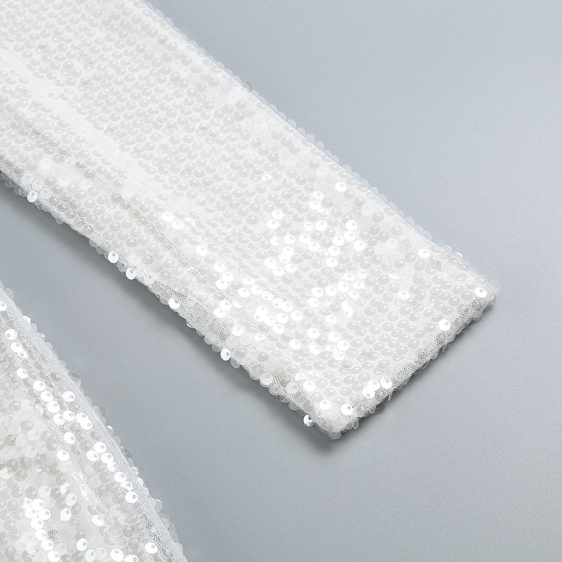 Irene Sequin Cutout Floral Maxi Dress