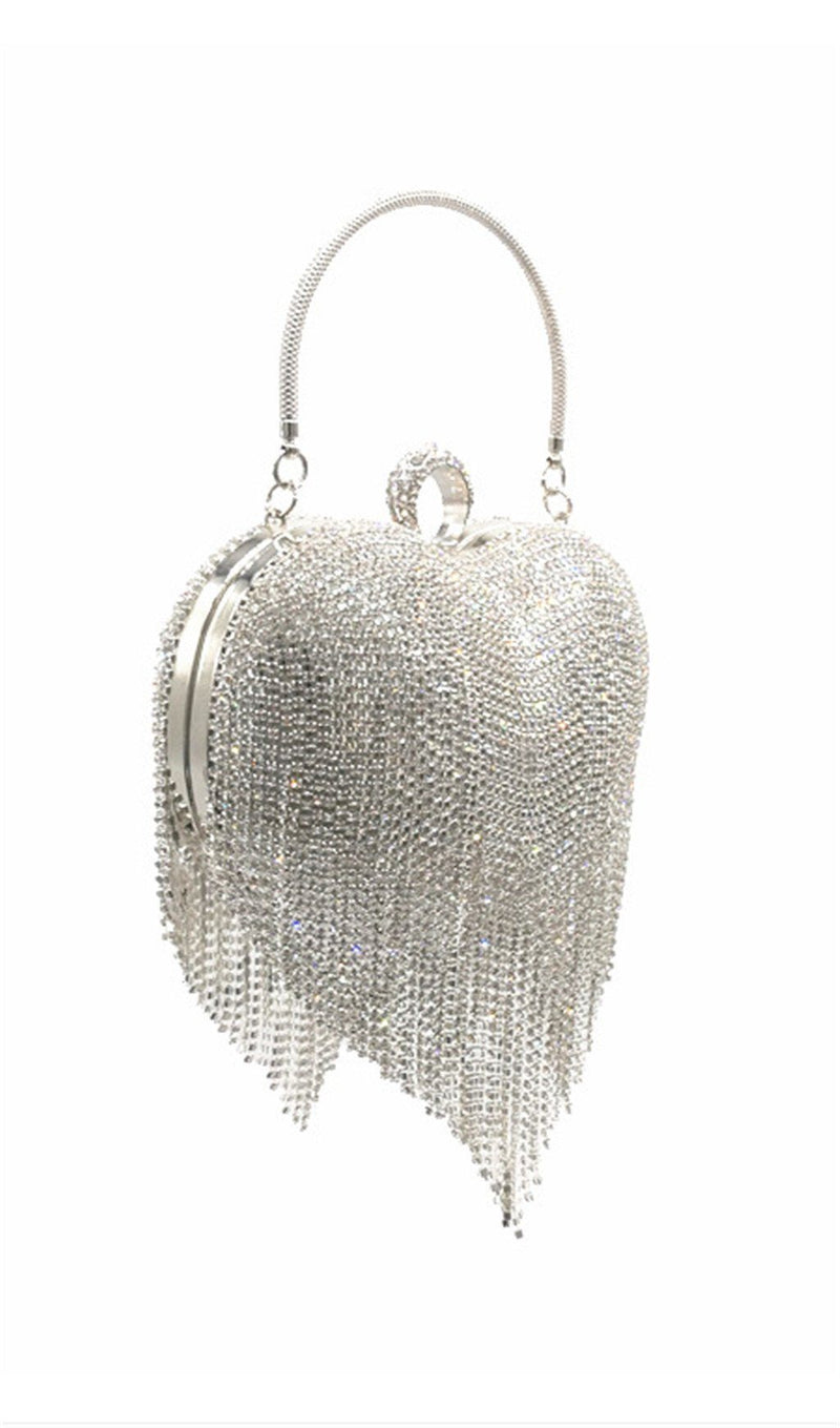 Mota Heart Tassel Dinner Bag