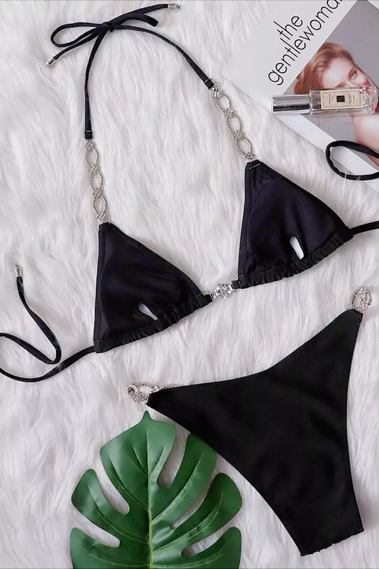Kasey Black Diamante Bikini